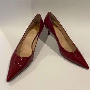 Cole haan red pumps 81/2B nike air patent leather